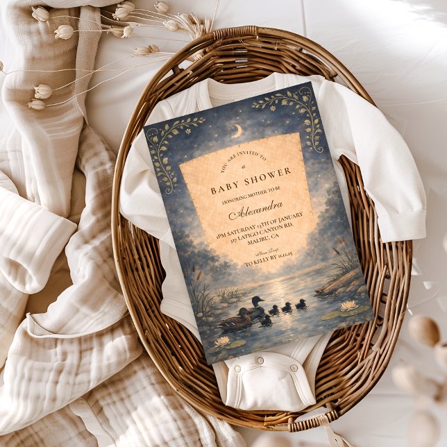 Convite Storybook Duck Baby Shower (Criador carregado)