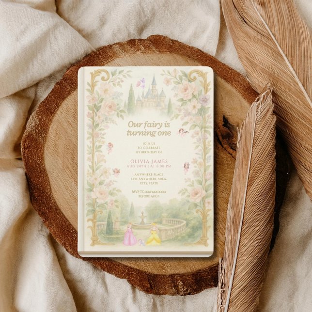 Convite Storybook, fairy first, fairytale 1st birthday (Criador carregado)