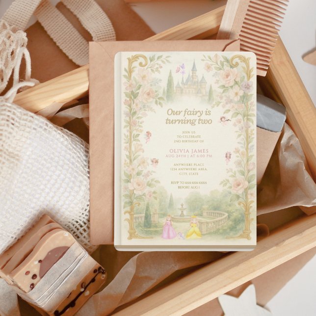 Convite Storybook, fairy first, fairytale 2nd birthday (Criador carregado)