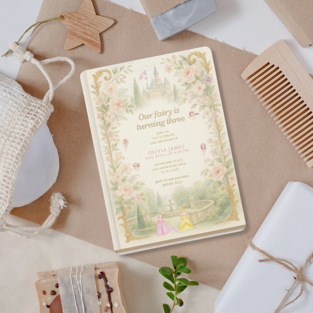 Convite Storybook, fairy first, fairytale 3rd birthday (Criador carregado)