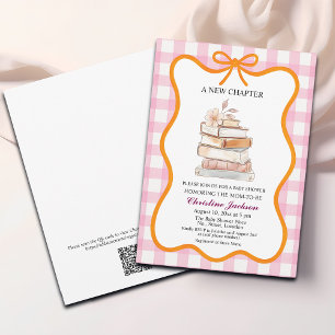 Convite Storybook 'Um novo capítulo' Chá de fraldas de cód