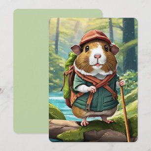 Convite Storybook Wanderer, Guiné Pig Hiker Dude