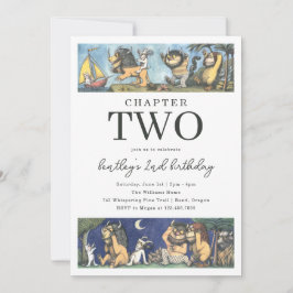 Convite Storybook Wild Things Birthday Chapter Theme