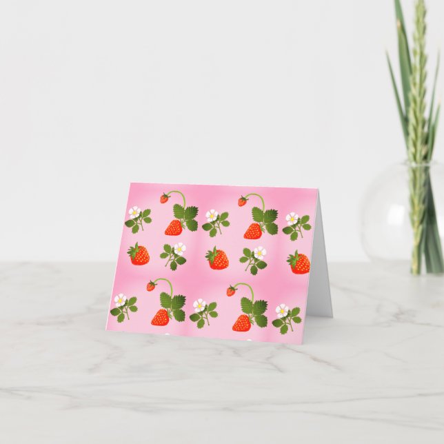 Convite Strawberries (Frente)
