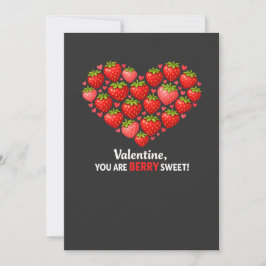 Convite Strawberry Berry Sweet Kids Valentines Day