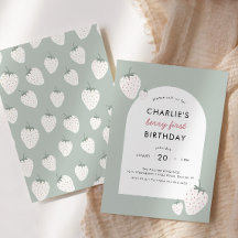 Strawberry Fields Berry Primeiro Aniversário | Rap