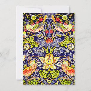 Convite Strawberry Thef Birds William Morris