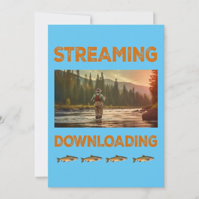 Convite Streaming e Download de Pesca com Isca Artificial (Frente)