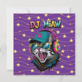 Convite Street Cat DJ Attitude – Arte Ousada de Streetwear