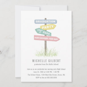 Convite Street Sign 8th Grade Party