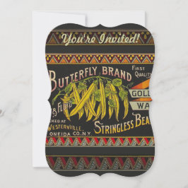 Convite String Bean Label Vegetal País