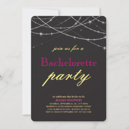 Convite String Lights Bachelorette