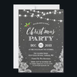 Convite String Lights Lace Chalkboard<br><div class="desc">Crie seu convite perfeito com este modelo pré-projetado, você pode personalizá-lo facilmente para ser exclusivamente seu. Para mais personalização, clique no link "personalizar mais" e use nossa ferramenta de design fácil de usar para modificar este modelo. Se você preferir papéis mais espessos / Término da Matriz, talvez considere escolher o...</div>