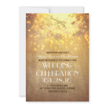 String Lights Tree Branches Rustic Wedes