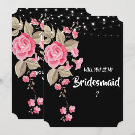 Convite String Whimssa Ilumina Bridesmaid Negra