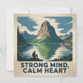 Convite Strong Mind, Calm Heart
