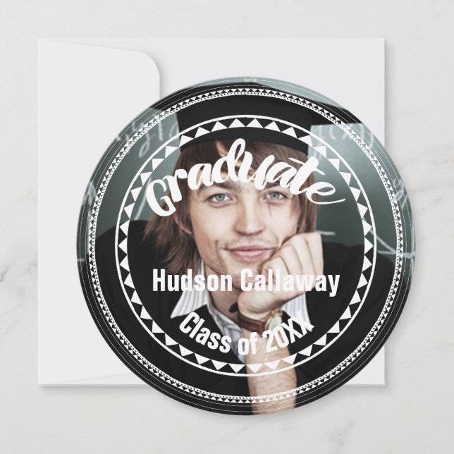 Convite Sua classe de Festa de formatura de fotos de Mais  (Frente)