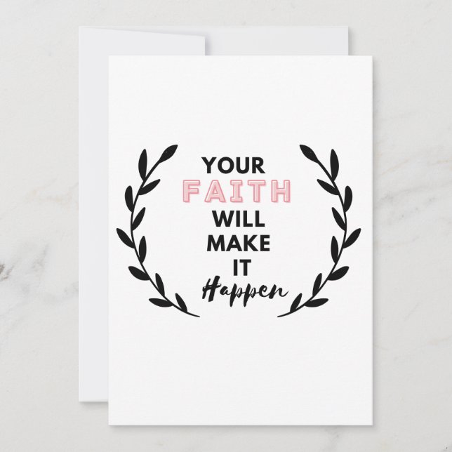 Convite sua fé fará isso acontecer (Frente)