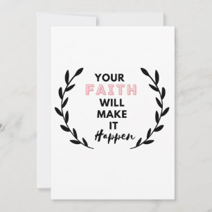 Convite sua fé fará isso acontecer