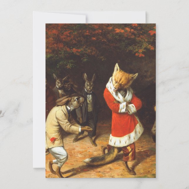 Convite Sua Majestade Recebe Por William Holbrook Beard (Frente)