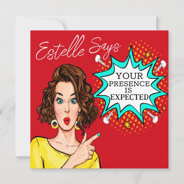 Convite Sua Presença É Esperada (Frente)