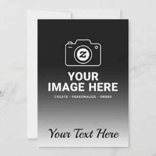 Convite Sua Própria Foto com Mensagem Personalizada