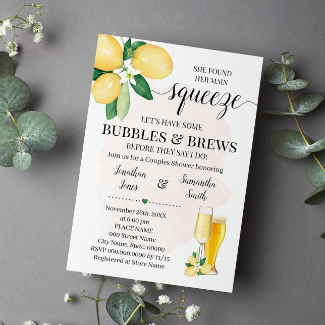 Convite Suas Bolhas de aperto principal e Chá de panela ro (Criador carregado)