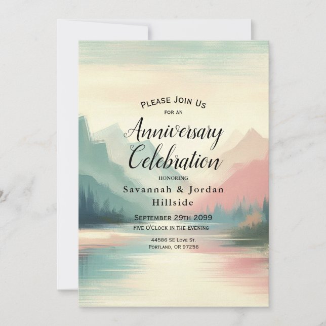 Convite Suaves Ecos das Montanhas (Frente)