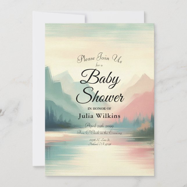 Convite Suaves Ecos das Montanhas (Frente)