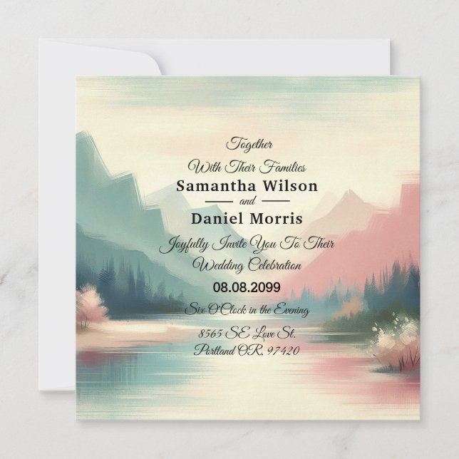 Convite Suaves Ecos das Montanhas (Frente)