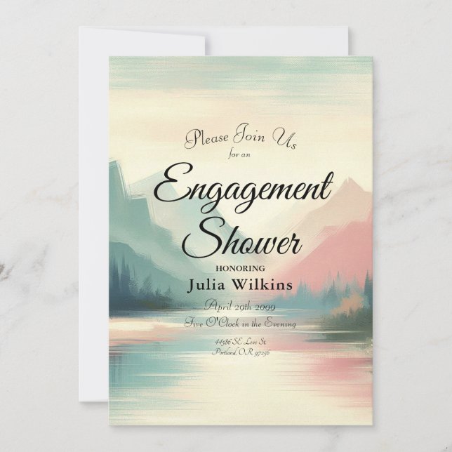 Convite Suaves Ecos das Montanhas (Frente)