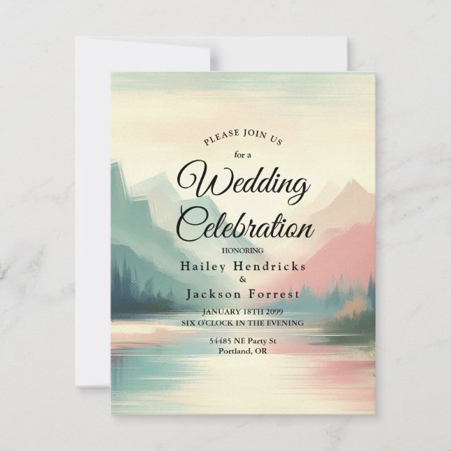 Convite Suaves Ecos das Montanhas (Frente)