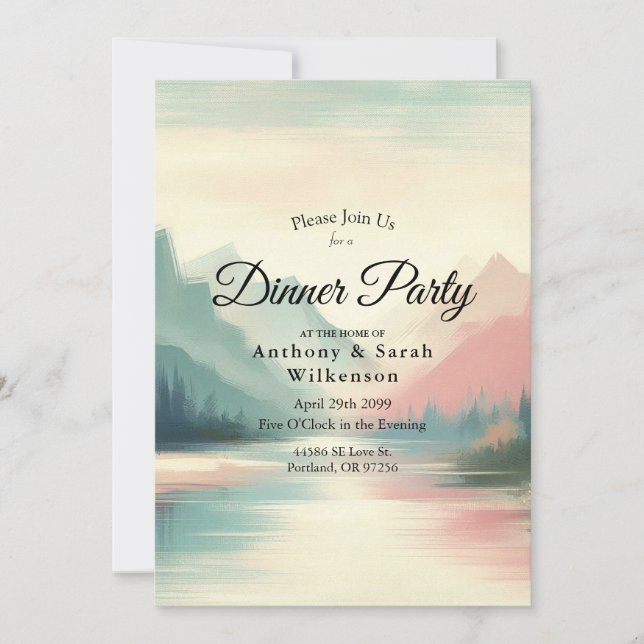 Convite Suaves Ecos das Montanhas (Frente)