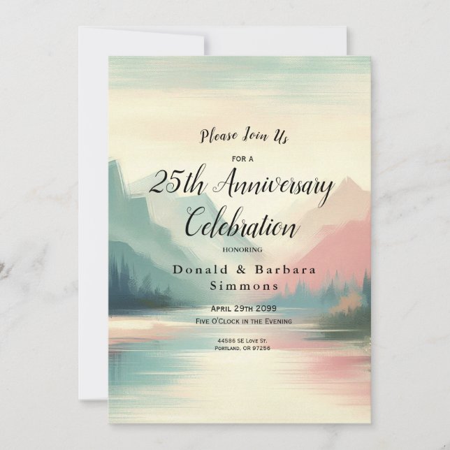 Convite Suaves Ecos das Montanhas (Frente)