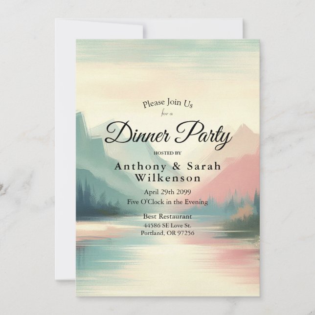 Convite Suaves Ecos das Montanhas (Frente)