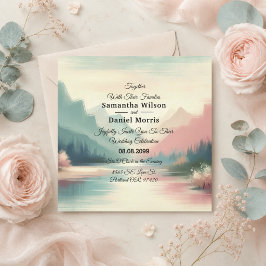 Convite Suaves Ecos do Casamento das Montanhas