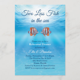 Convite Subaquático Dois Menos Peixes no Mar Ensaios