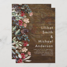 Sublime Burgundy Blue Wildflower Elegant