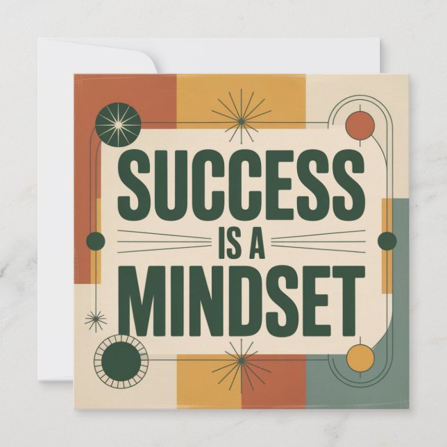Convite Success Is A Mindset (Frente)