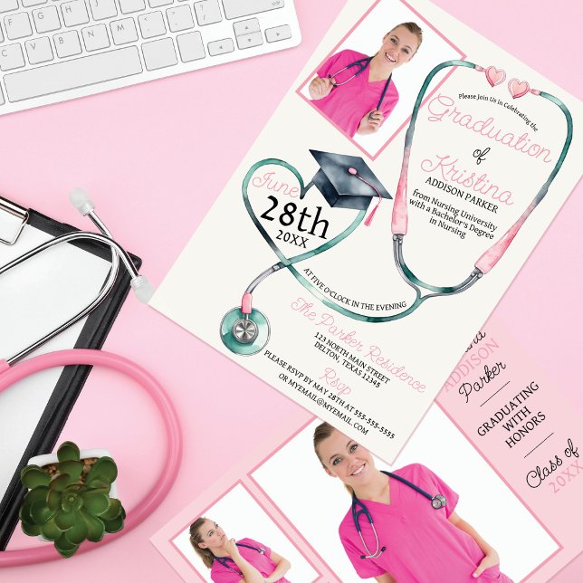 Convite Sucesso Cardíaco: Enfermando Festas de formatura E (Criador carregado)