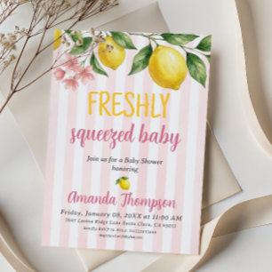Convite Suco Fresco de Limão Baby Shower Mercado de Produt