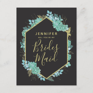 Convite Sucultivos Dourados, Você Será Minha Porta-Pontas.