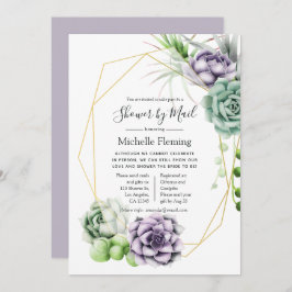 Convite Sucultivos Geométricos Bebê ou Chá de panela por C