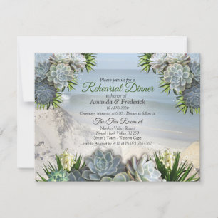 Convite Sucultivos matizes do janto de ensaio Pale Blues