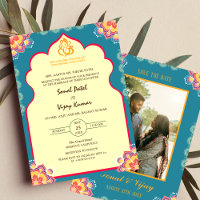 Sudh Desi Indian Hindu Wedding Ganesha Logo Chakra