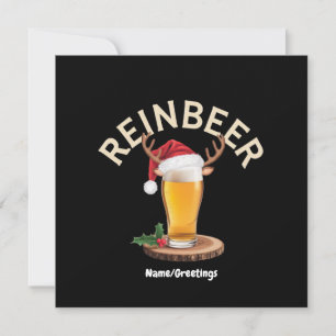 Convite Suéter de Natal Reinbeer Presente Engraçado de Cer