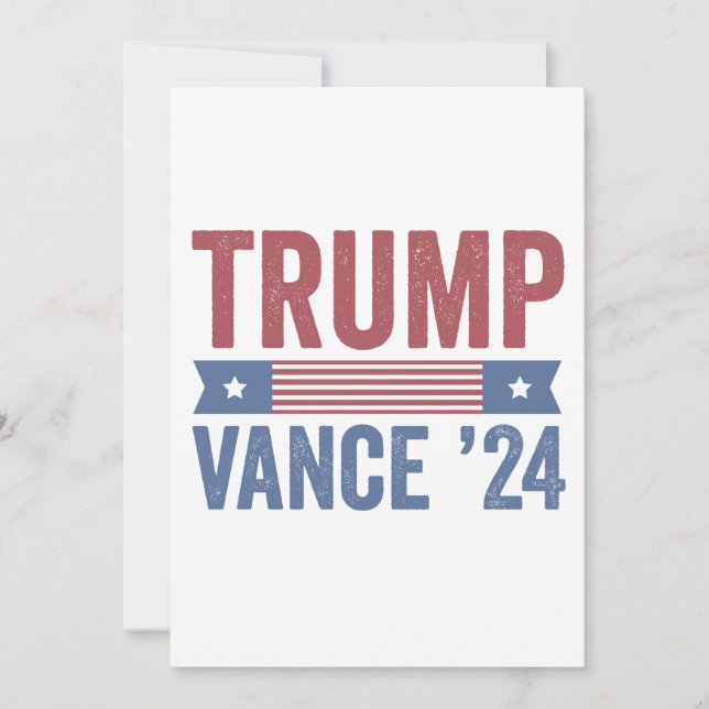 Convite Suéter Feio de Natal Eleição Trump Vance (Frente)