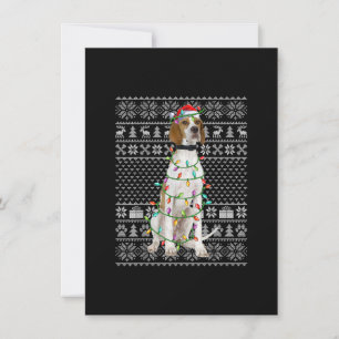 Convite Suéter Feio de Natal Estilo Papai Noel Cachorro Po