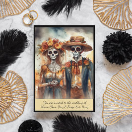 Convite Sugar Skull Swetheart, personalizado