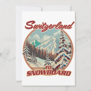 Convite Suíça para Snowboard